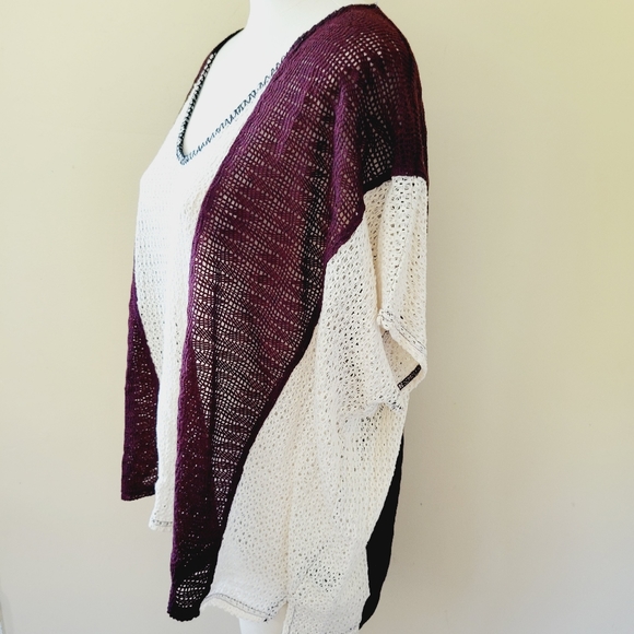 Anthro Sanctuary contrast panel sweater size mediu - Picture 5 of 9